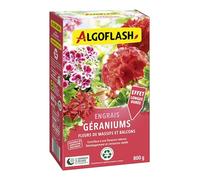Algoflash Engrais Géraniums, Fleurs de Massifs et Balcons, Utilisable en Agriculture Biologique - 800 g