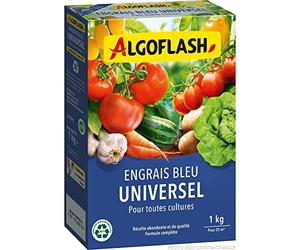 ALGOFLASH Engrais Liquide Rosiers, Fleurs Éclatantes, 1 kg, Potager