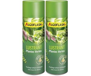 ALGOFLASH Lustrant Plantes Vertes, Brillance et Éclat, Prêt à l'Emploi, 250 mL, ALUSTR250R (Lot de 2)