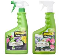 ALGOFLASH NATURASOL Anti-Chlorose Reverdissant Toutes Plantes, Prêt à l'Emploi, 750 ml, BIOCLOPRETAN & ALGOFLASH NATURASOL Savon Noir prêt à l'emploi, pour jardin, plantes d’intérieur