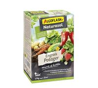 ALGOFLASH NATURASOL Engrais Potager, UAB, 1,5 kg | Engrais UAB 100 % organique, à base de laine de mouton pour une action longue durée.