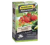 ALGOFLASH NATURASOL Engrais Tomates, courgettes, poivrons, UAB, 800 g | Engrais en poudre UAB 100 % organique, à base de laine de mouton pour une action longue durée.