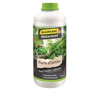 Algoflash NATURASOL Purin d'orties liquide ALPURIN, Jusqu'à 20 L, bouchon doseur inclus, 1 L Vert