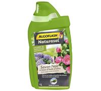 ALGOFLASH NATURASOL Savon Noir concentré, pour jardin, plantes d’intérieur et entretien maison, Utilisable en agriculture biologique, 1 L, BIOSAV1000A