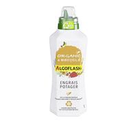 ALGOFLASH Organic et recy ngrais Liquide Potager, UAB, 1 L | Engrais liquide potager UAB 100% naturel et VEGAN : matières végétales uniquement pour une nutrition respectueuse.