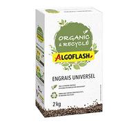 ALGOFLASH Organic & Recyclé Engrais Granulés Universel 2 kg, 100% d'Origine Végétale, UAB, AUNIRECY2