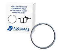 ALGOMAS® Joint pour autocuiseur Express 22 cm | Compatible avec Fagor | Silicone résistant à la chaleur sans BPA | Joint hermétique et ajustement précis | Remplacement FAG-009 pour autocuiseur