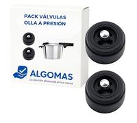 ALGOMAS® Lot de 2 valves de sécurité autocuiseur compatible avec Fissler Vitaquick (avant 2002), Vitavit Royal (jusqu'à 1998), Top Line et Magic Comfort Basic | Étanchéité hermétique et haute