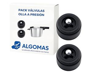 ALGOMAS® Lot de 2 valves de sécurité autocuiseur compatible avec Fissler Vitaquick (avant 2002), Vitavit Royal (jusqu'à 1998), Top Line et Magic Comfort Basic | Étanchéité hermétique et haute