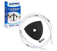 ALGOMAS® Pack de pièces de rechange pour autocuiseur compatible avec Magefesa | Joint en caoutchouc 92 cm + bouton triangulaire avec vis | Kit de remplacement pour autocuiseur | Registre sanitaire