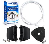 ALGOMAS® Pièces de rechange compatibles avec Magefesa Classic | Pack de pièces de rechange pour autocuiseur Magefesa | Comprend bouton, 2 poignées, vis et joint en caoutchouc 92 cm | Registre