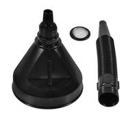 ALI2 Entonnoir Carburant,Entonnoir Huile Moteur,Entonnoir Plastique avec poignée,Entonnoir Filtre,Entonnoir Flexible pour Moto,Voiture,Noir