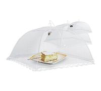 Aliaga Lot de 3 housses de protection contre les mouches et les mouches à fruits pour gâteaux, bols à fruits, fête de jardin