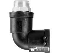 ALIAXIS Raccord coudé Frialen 90 degrés, PE/Ms, ÖVGW pour l'eau, PN 16, d 32 x 25 AG, 1 pièce.