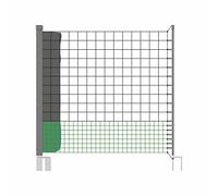 Alice's Garden - Kit Filet clôtures pour Poules 12m avec 5 piquets Double Pointes. modulable. Porte d'accès. Sardines incluses
