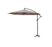 Alice's Garden - Parasol déporté rond Ø300cm - Hardelot - Taupe - Manivelle anti-retour | Toile déperlante | Facile à utiliser