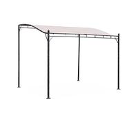Alice's Garden - Pergola adossée 3x2.5m - Brestum - Toile Beige - Pergola Murale