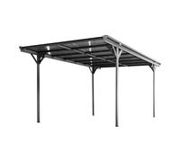 Alice's Garden swe arport Aluminium. Polycarbonate et Acier Inoxydable 15m² Anthracite - 1 Voiture Max. - Le Born