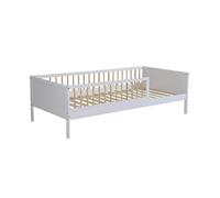 Alice's Garden sweeek - Lit Enfant 90 x 190 cm pin Naturel sommier à Lattes Inclus Blanc - Elio
