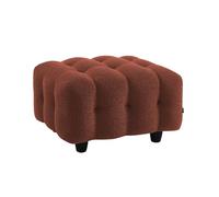 Alice's Garden sweeek - Pouf. Module pour canapé. Repose-Pieds pour canapé 3 Places en Bouclette texturée Terracotta L 69 x P 59 x H 48cm - Leon