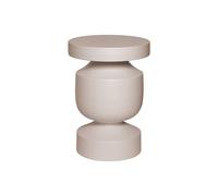 sweeek - Table d'appoint. Bout de canapé. Table de Chevet en métal Coloris crème. Alma. Ø30.5 x H 43.5cm