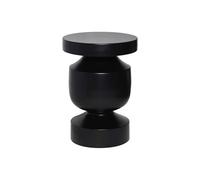 sweeek - Table d'appoint. Bout de canapé. Table de Chevet en métal Coloris Noir. Alma. Ø30.5 x H 43.5cm