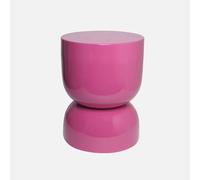 sweeek - Table d'appoint. Bout de canapé. Table de Chevet en métal Effet Glossy Rose Madi Ø32 x H 42cm