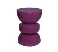 Alice's Garden sweeek - Table d'appoint. Bout de canapé. Table de Chevet en métal Effet Glossy Violet Assa. Ø32 x H 44.5cm