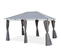 Alice's Garden - Tonnelle 3x4 m - Divio - Toile Grise - Pergola avec Rideaux. Tente de Jardin. Barnum. chapiteau. réception