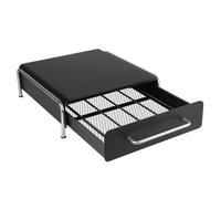 ALICIA-DISTRIBUTEUR CAPSULES-Porte-capsules de café - 36 pièces - type tiroir - patin en caoutchouc antidérapant - noir