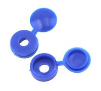 Alide Lot De 100 Cache-vis À Charnière En Plastique, Vis De Volet De 5 Mm Avec Capuchons, Protection Contre Le Retournement Des Rondelles Pour Têtes De Vis M4 Et M5 (bleu)
