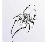 Alien Spider, Autocollant de tatouage à base de plantes, Semi-permanent non réfléchissant, imperméable à l’eau, longue durée 2 semaines, faux tatouages