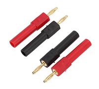 ALIESTFDNO Adaptateur Fiche Banane 2 Mm Mâle vers 4 Mm Femelle, | Évalué 30Vac-60Vdc, 36A , Résistant à L'usure, Utilisation dans les Onduleurs, les Machines à Souder, la Distribution Solaire