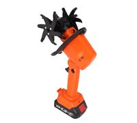 ALIESTFDNO Cultivateur sans Fil à 4 Rangées de Dents, Outil de Jardin | Lames en Acier au Manganèse, Batterie 1,5 Ah, Vitesse 235 Tr/min, pour Ameublir le Sol, Désherber et Creuser des Tranchées