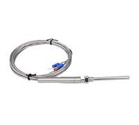 ALIESTFDNO Sonde de Capteur de Température PT100, Thermocouple à Filetage | Construction en Acier Inoxydable, Diamètre de Sonde de 5 Mm, Connecteur à 3 Broches, Compatible avec les Contrôleurs