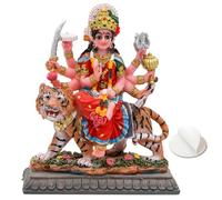 alikiki Petite Statue Maa Durga MATA - Sculpture de 10,4 cm de Hauteur, Dieu Indien, déesse hindoue, murti, Article pour la Maison, Le Bureau, Le Temple, l'autel, puja, Diwali, Cadeau de Diwali