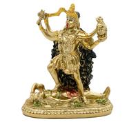 alikiki Statue Antique du Dieu Hindou Kali - Figurine Indienne Idol Murti Pooja Bouddha Maison Temple Mandir Décor Religion Puja Article