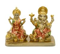 alikiki Statue hindoue Lord Ganesha Lakshmi - Indien Dieu Laxmi Ganesh Murti Article Home Temple Puja Pooja Idol Diwali Cadeau - Table Inde Sculptures Ganpati