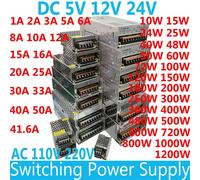 Alimentation à découpage AC 110V 220V à DC 12 volts 5V 24V 5A 10A 15A 20A 25A 30A 50A 500W 600W, transformateur de bande lumineuse Led SMPS