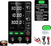 Alimentation CC réglable, tension de sortie variable, alimentation de table régulée, charge 30 V 10 A, CA 220 V-a