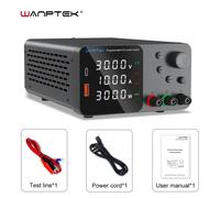 Alimentation CC réglable Wanptek 30V 10A 60V 5A, source d'alimentation de laboratoire stabilisée, régulateur de tension, interrupteur 120V3A WPS605H