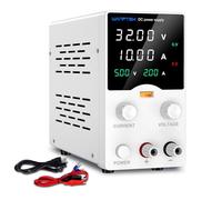 Alimentation DC Laboratoire 30V 10A Réglable | Écran LED 4-Digits Haute Précision | Variateur Encodeur | Sorties USB Charge Rapide + Convertisseur CC | Stabilisée pour Électronique
