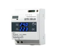 Alimentation de commutation montée sur Rail DIN 150W DR-150W AC-DC 12V 15V 24V 36V 48V avec affichage QYR-150(AC230V,12V)