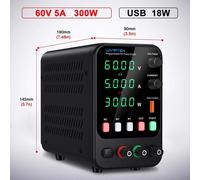 Alimentation de laboratoire DC - APS605H, 60V, 5A - Alimentation de table réglable - Un seul canal de sortie - 201–300W - 50/60Hz