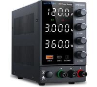 Alimentation de laboratoire DC - DPS1203U, alimentation de table - Réglable de 0 à 120V, 3A - Contrôle par encodeur - Affichage numérique - Sortie unique, 50/60Hz