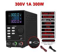 Alimentation de laboratoire DC réglable - SPPS3001D-232 - 0 à 300V, 1A - Interface RS232 USB - Contrôle à distance via PC - Alimentation à découpage - Prise secteur 220V (UE)
