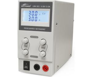 Alimentation de laboratoire McPower "LBN-303", 0-30 V, 0-3 A réglable, affichage LC