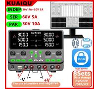 Alimentation de laboratoire programmable - Alimentation continue - Double sortie - Réglable de 0 à 30 V et de 0 à 5 A - Interfaces RS232, RS485 et USB - Possibilité de connexion en série ou en parallè