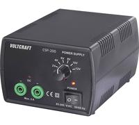 Alimentation de laboratoire réglable VOLTCRAFT CSP-200 2, 4, 6, 8, 10, 12 V, V, V, V, V, V (max.) 2 A (max.) 24 W Nbr. de sorties 1 x