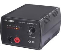 Alimentation de laboratoire réglable VOLTCRAFT CSP-300 3, 4.5, 6, 7.5, 9, 12 V, V, V, V, V, V (max.) 3 A (max.) 36 W Nbr. de sorties 1 x